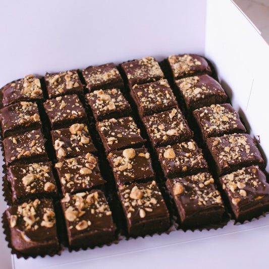 Hazelnut Brownies - Box of Twenty Five
